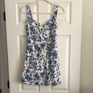 Abercrombie & Fitch Blue and White Floral Mini Dress